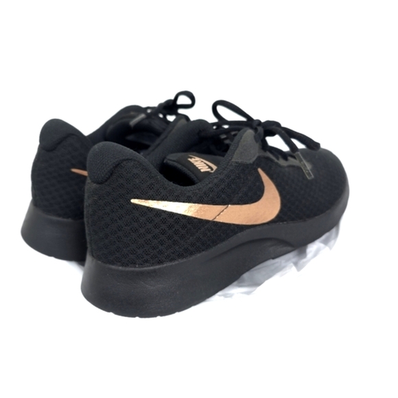 Women’s Nike Tanjun- Black with Gold Check - Picture 3 of 7